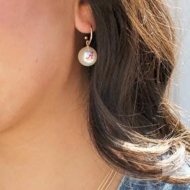 Alabama Pearl Hoop Earrings