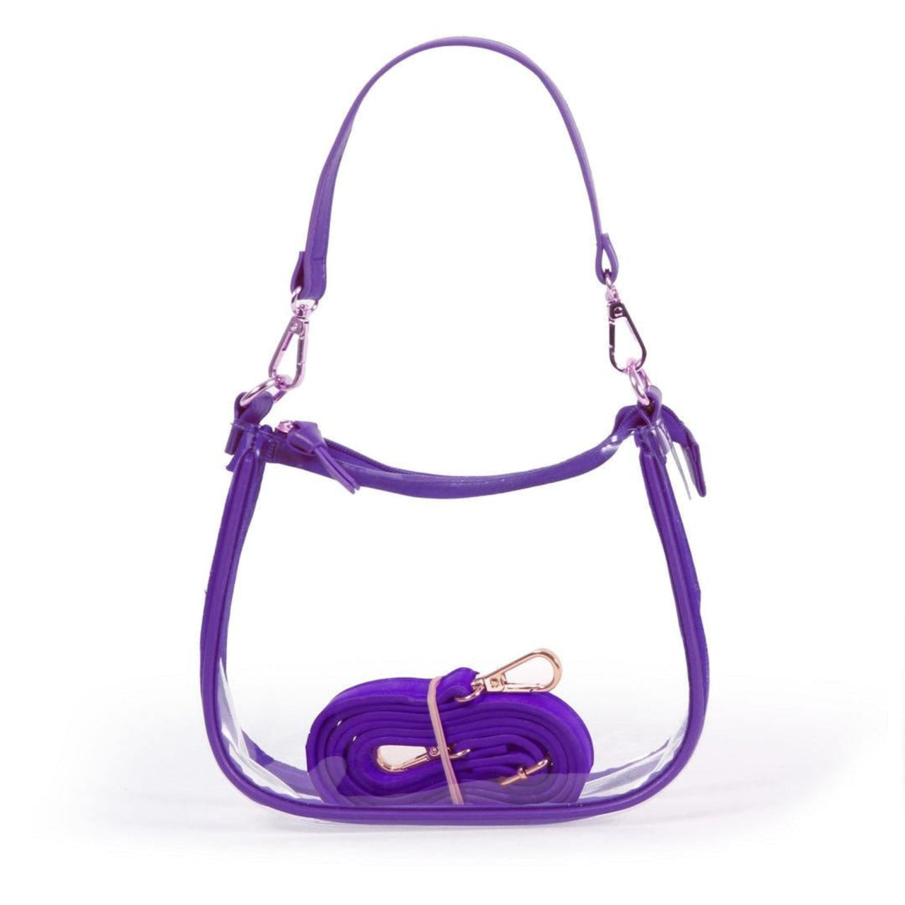 The Clara Clear Purse in Purple