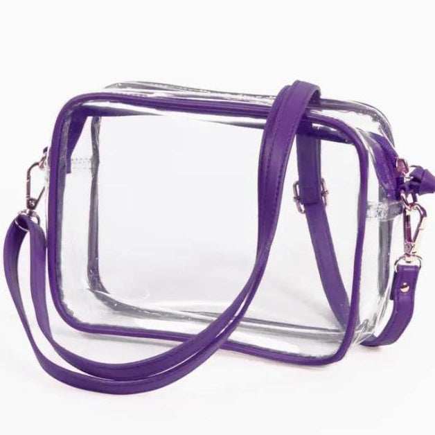 The Bridget Clear Purse in Purple