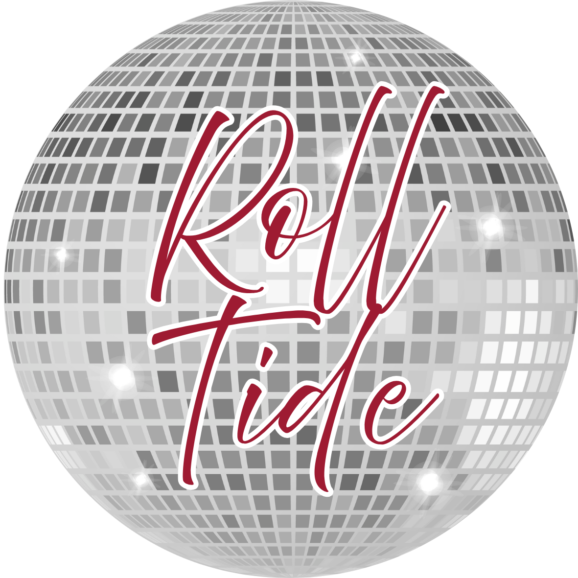 Disco Roll Tide Button