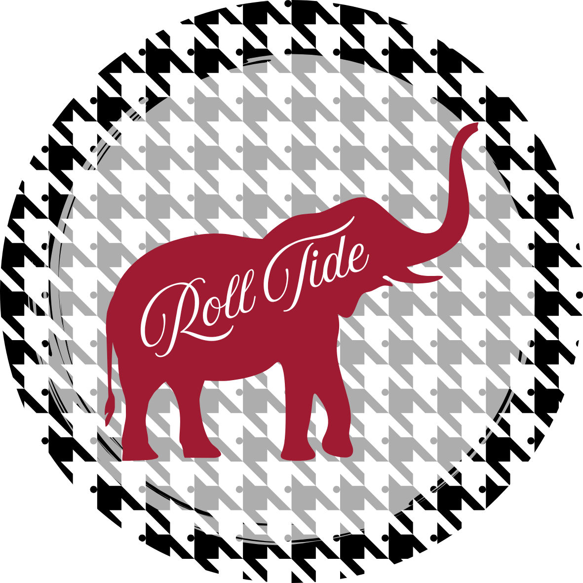 Roll Tide Elephant Button