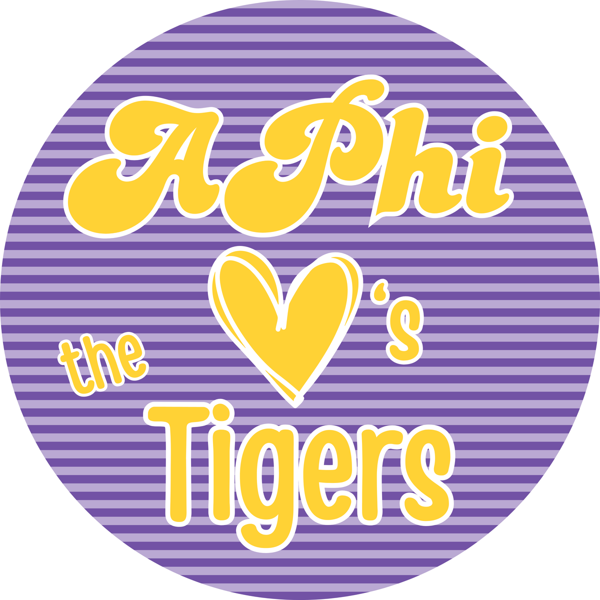 APhi Loves the Tigers Button
