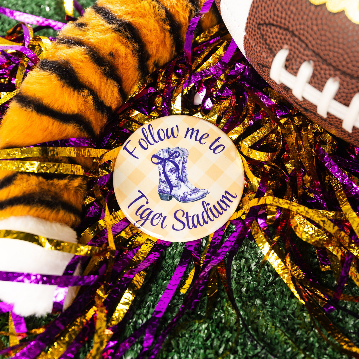 Follow Me to Tiger Stadium Button