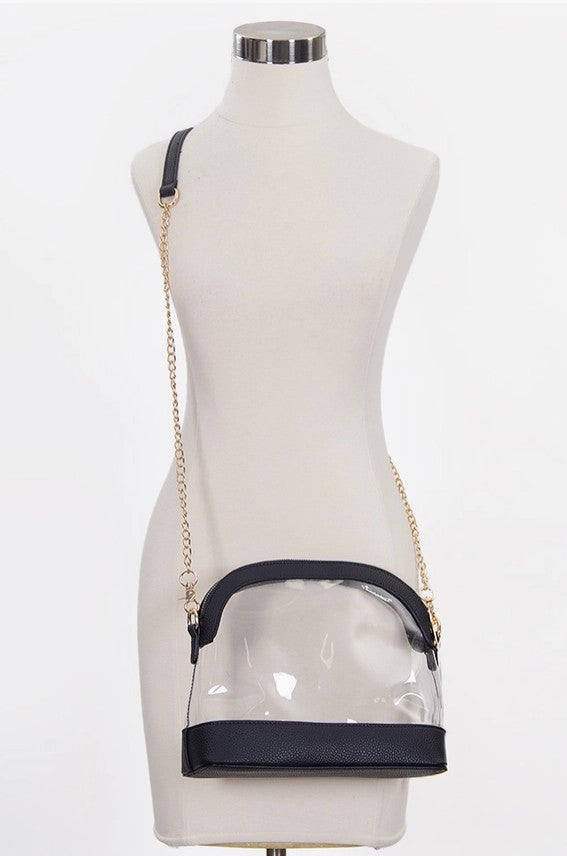 Hana Clear Purse Dark Purple