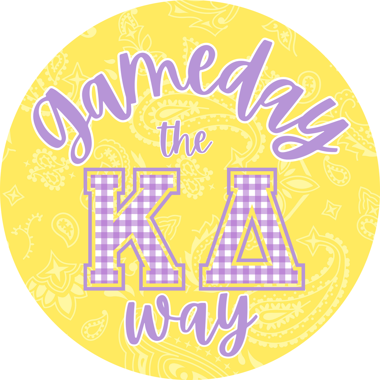 Game Day the Kappa Delta Way Button