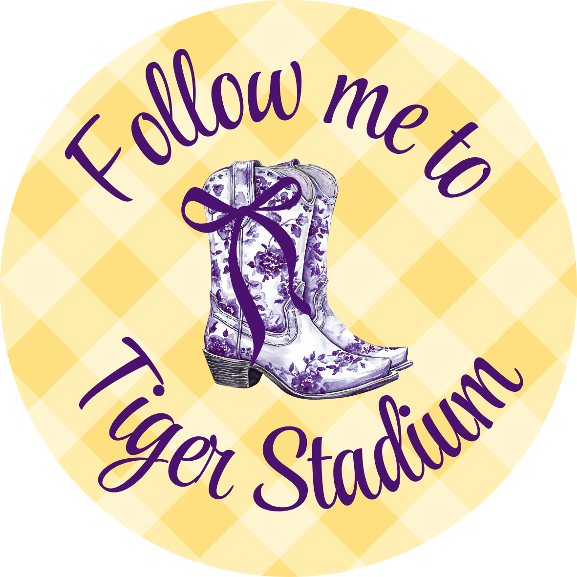 Follow Me to Tiger Stadium Button