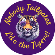 LSU game day button for LSU sports fans.