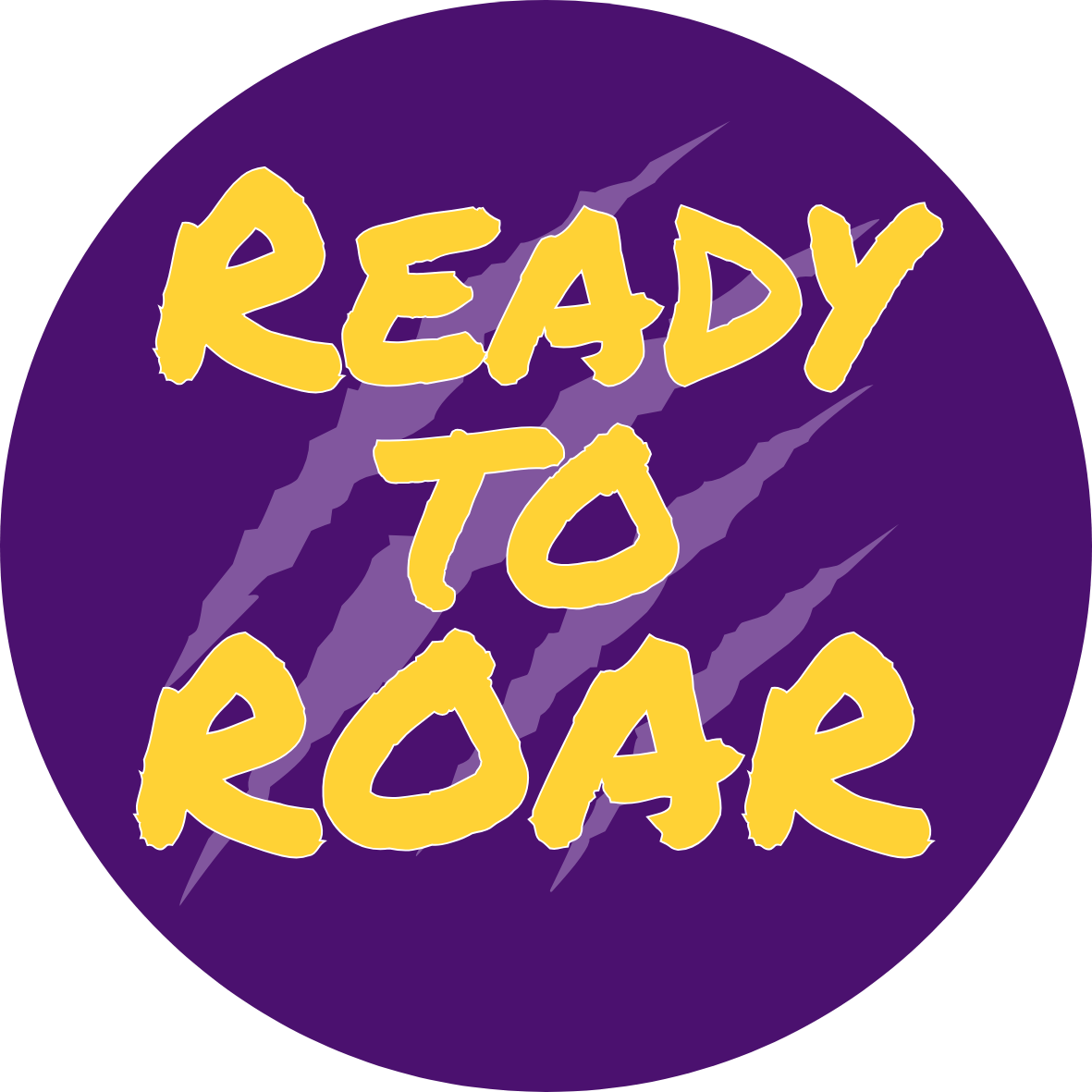 LSU game day button for LSU sports fans.