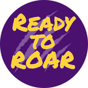 LSU game day button for LSU sports fans.