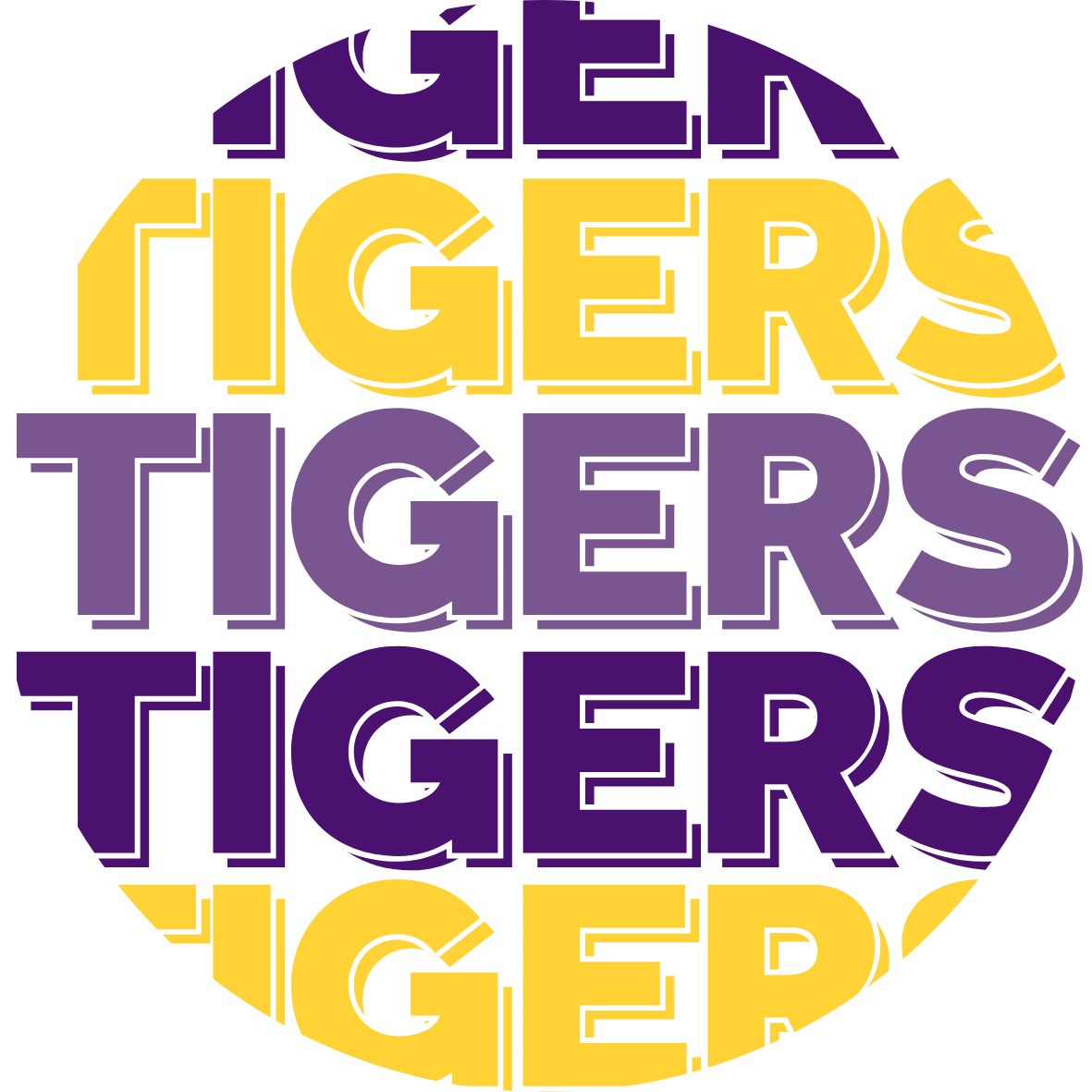 LSU game day button for LSU sports fans.