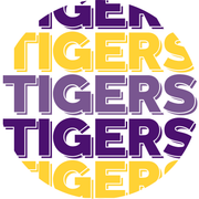 LSU game day button for LSU sports fans.
