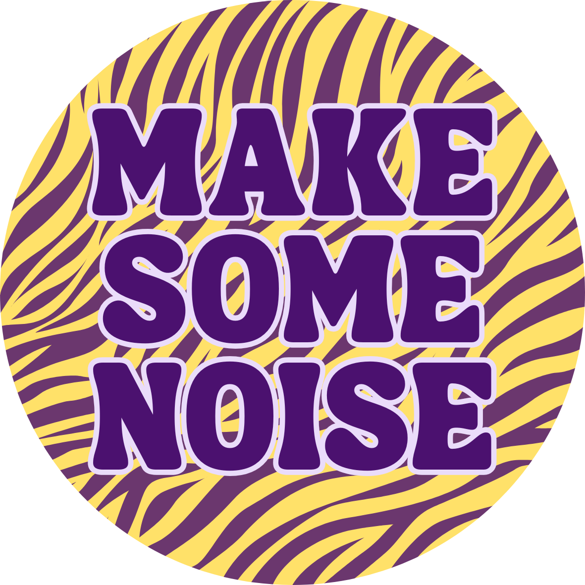 LSU game day button for LSU sports fans.