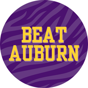 LSU game day button for LSU sports fans.