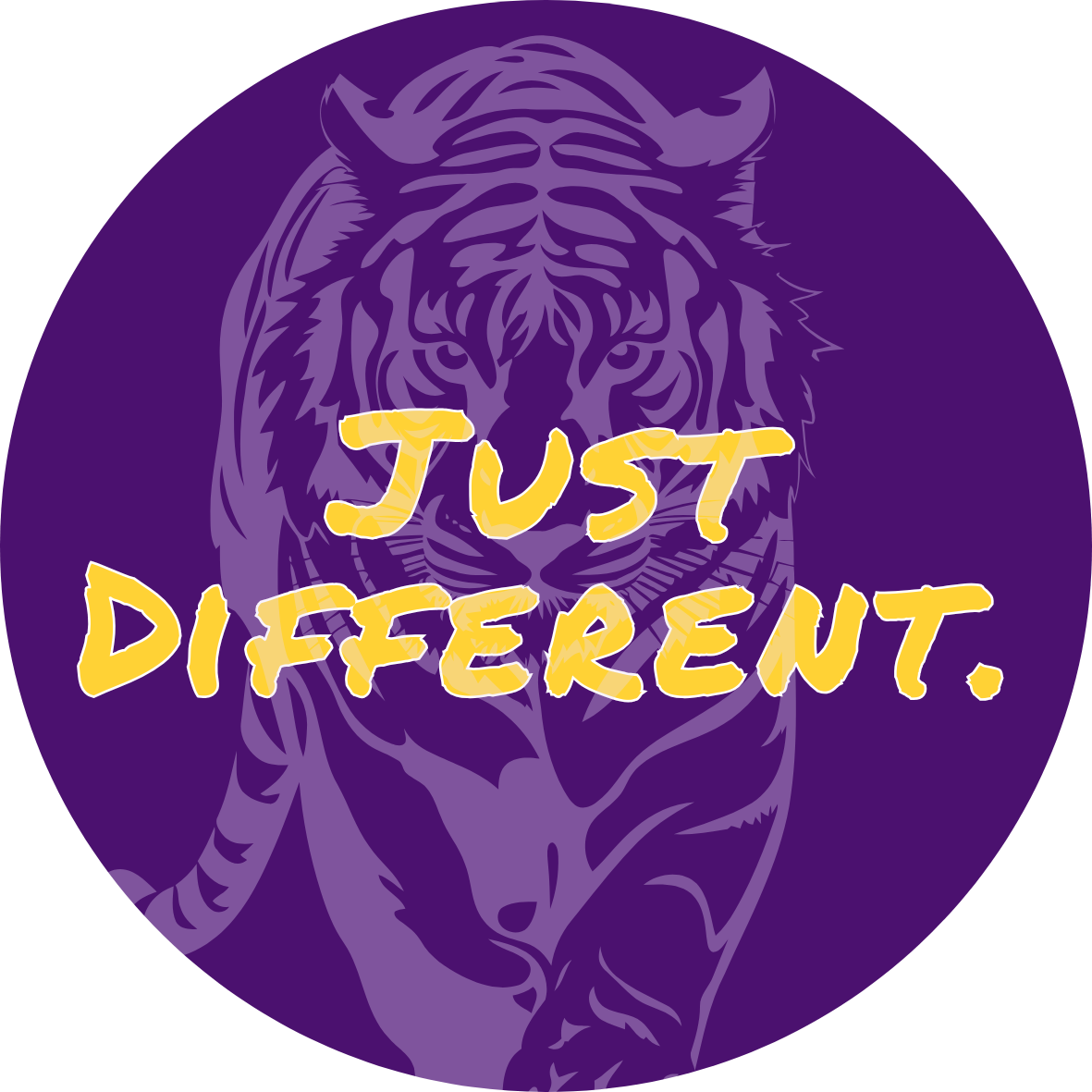 LSU game day button for LSU sports fans.