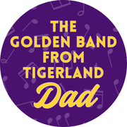 LSU game day button for LSU sports fans.