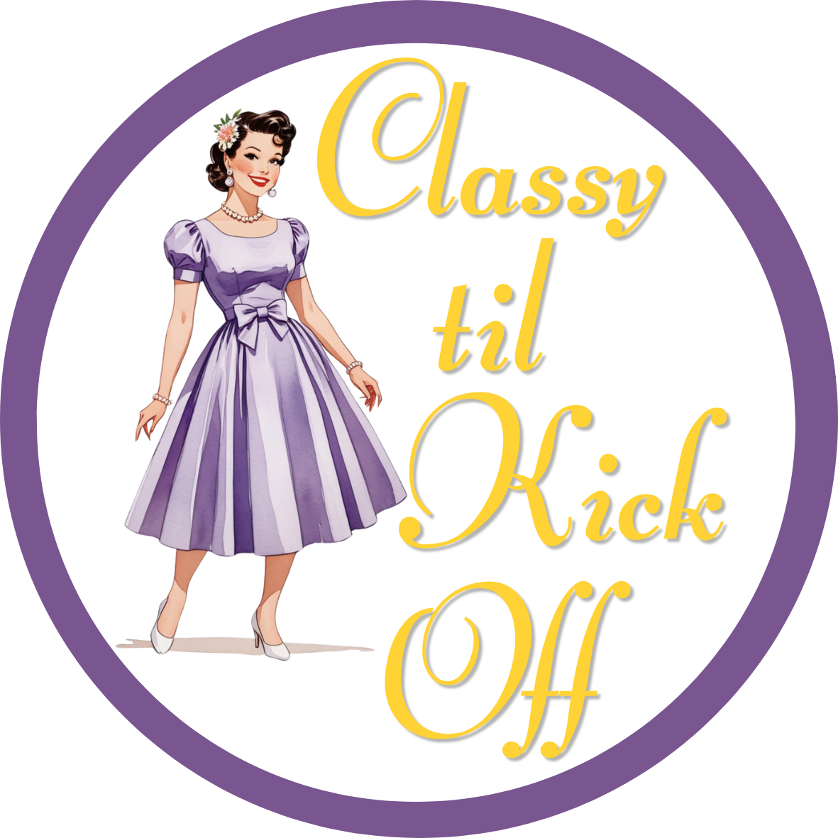 LSU game day button for LSU sports fans.