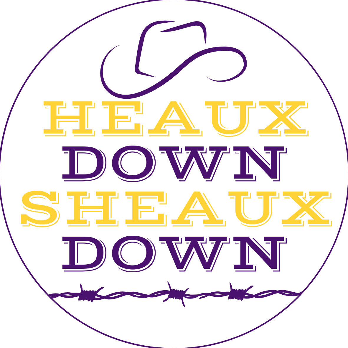 LSU game day button for LSU sports fans.