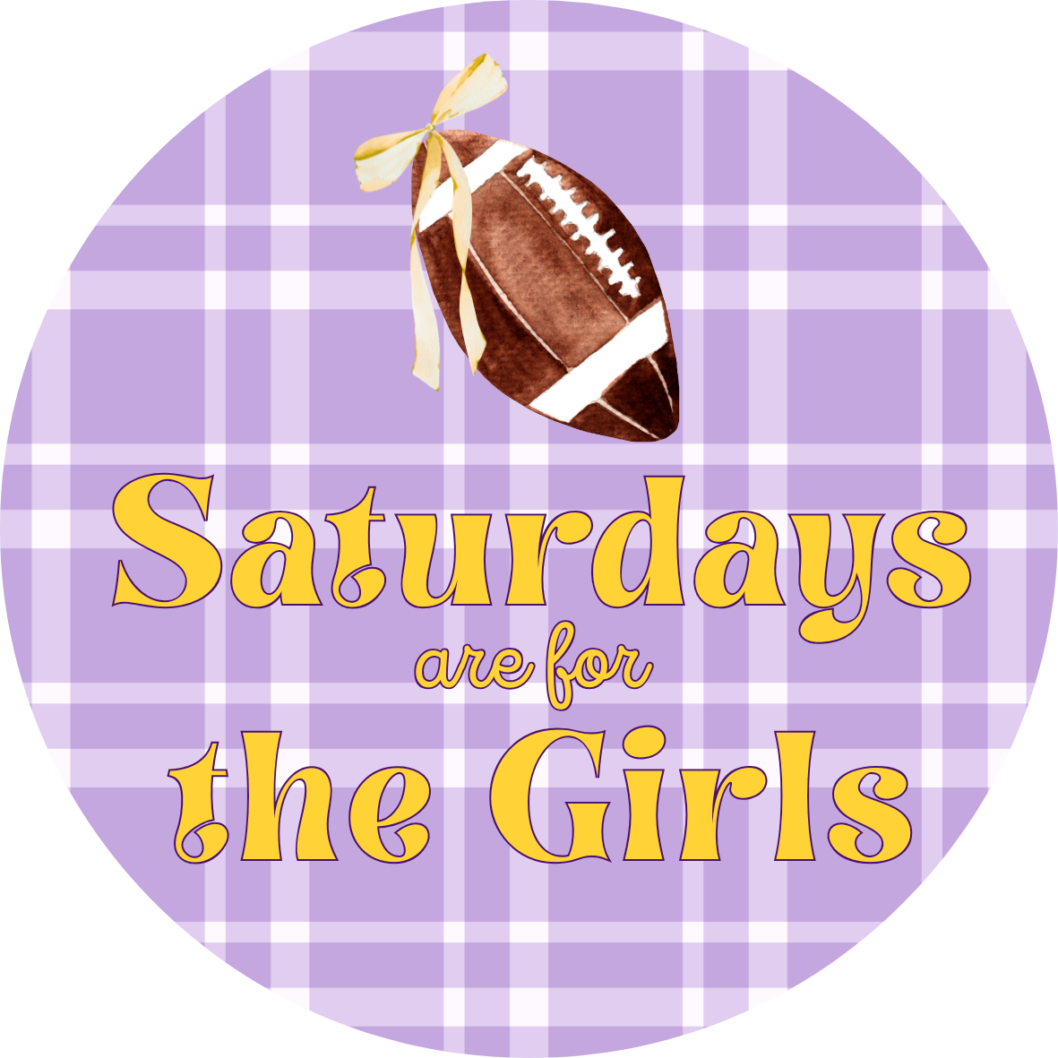 LSU game day button for LSU sports fans.
