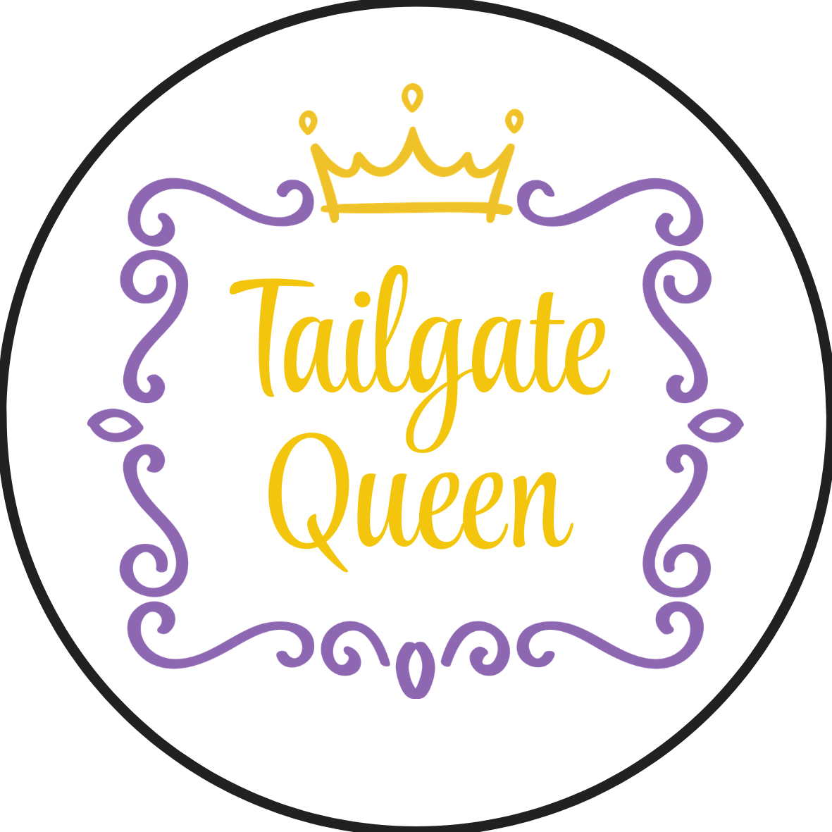 LSU game day button for LSU sports fans.