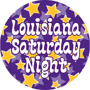 LSU game day button for LSU sports fans.