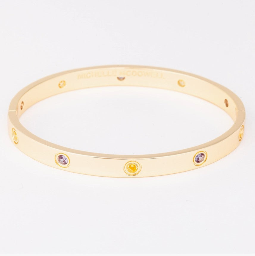 Michelle McDowell Kaylor Bangle Purple and Gold