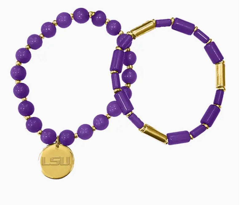 LSU Tigers Willow Bracelet Set