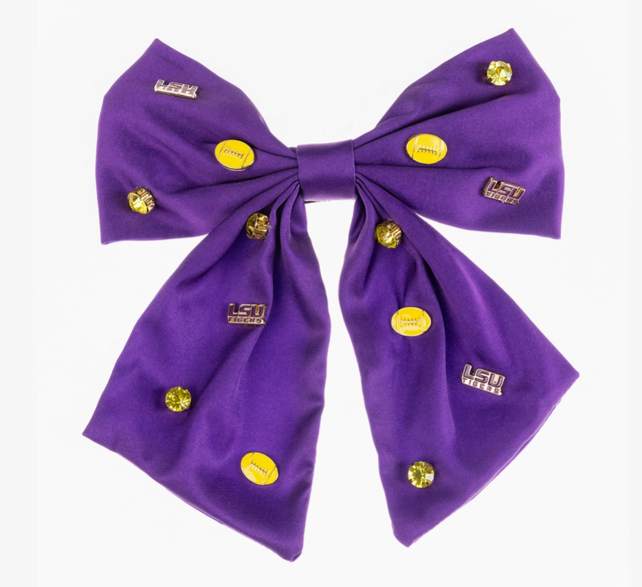 LSU Ashton Hair Bow by Michelle McDowell