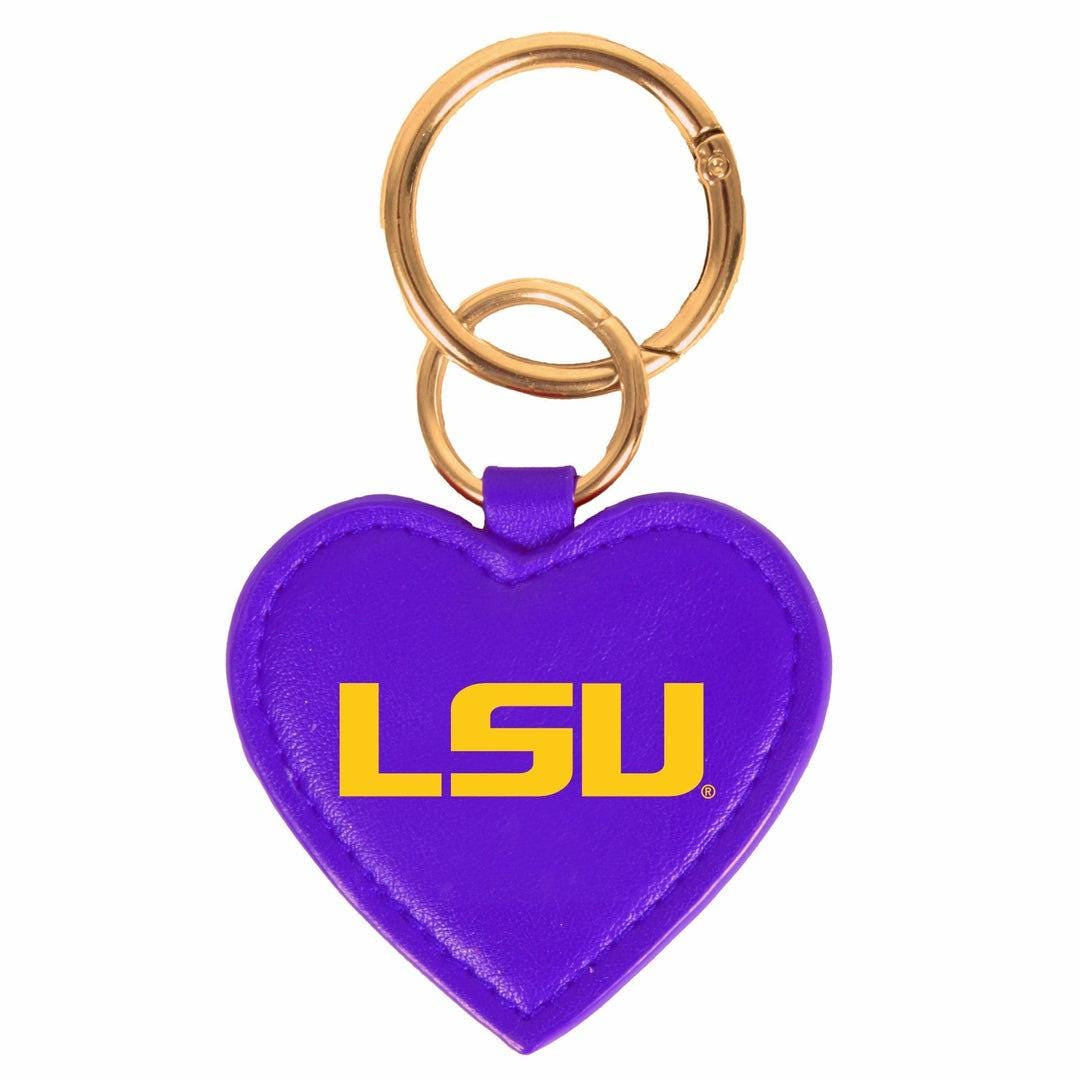 LSU Heart Purse Charm
